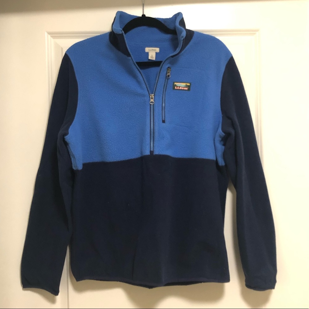 Blue & Navy LL Bean Sherpa/Fleece